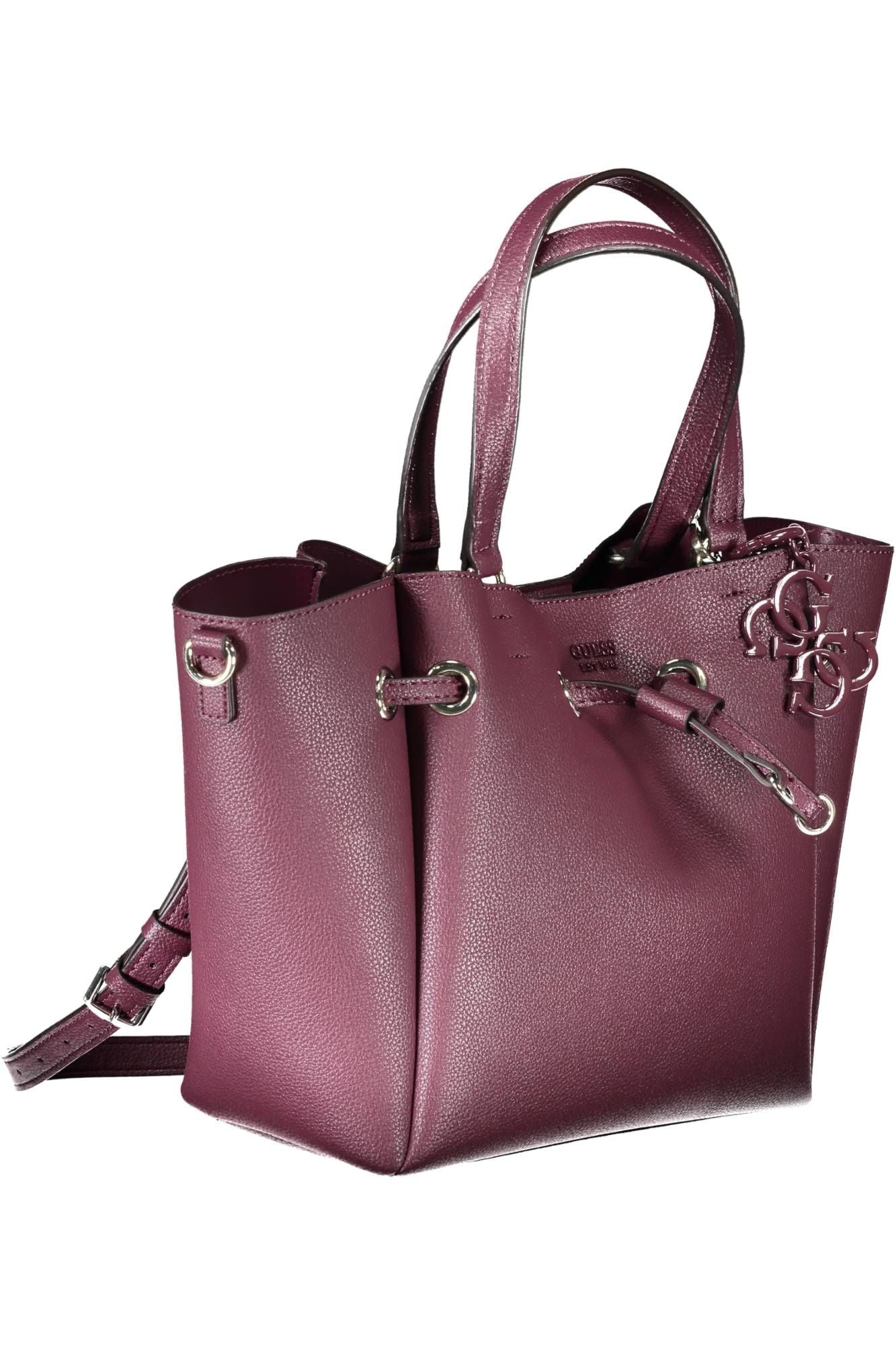 Purple Polyethylene Women Handbag