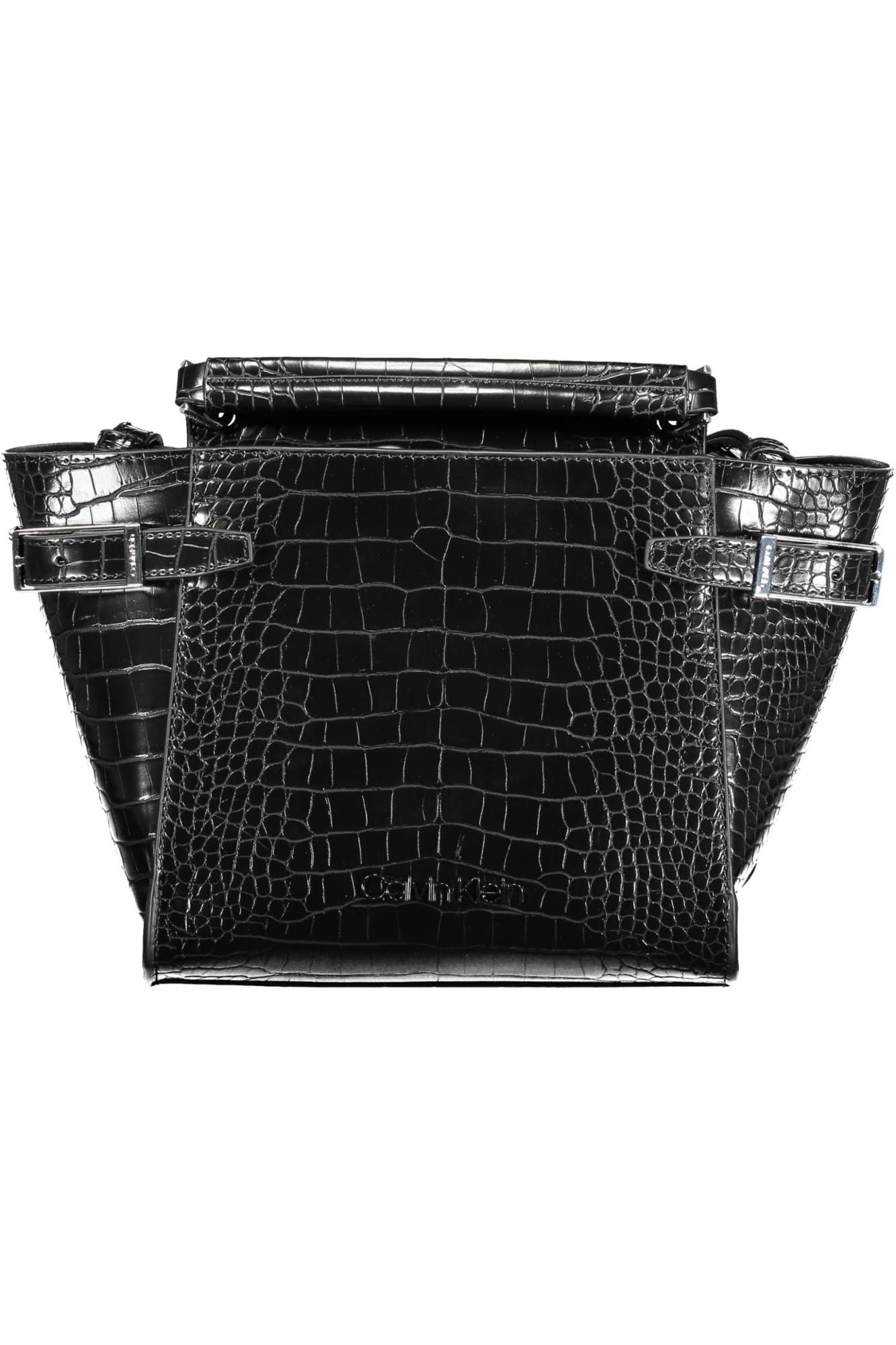 Black Polyethylene Women Handbag