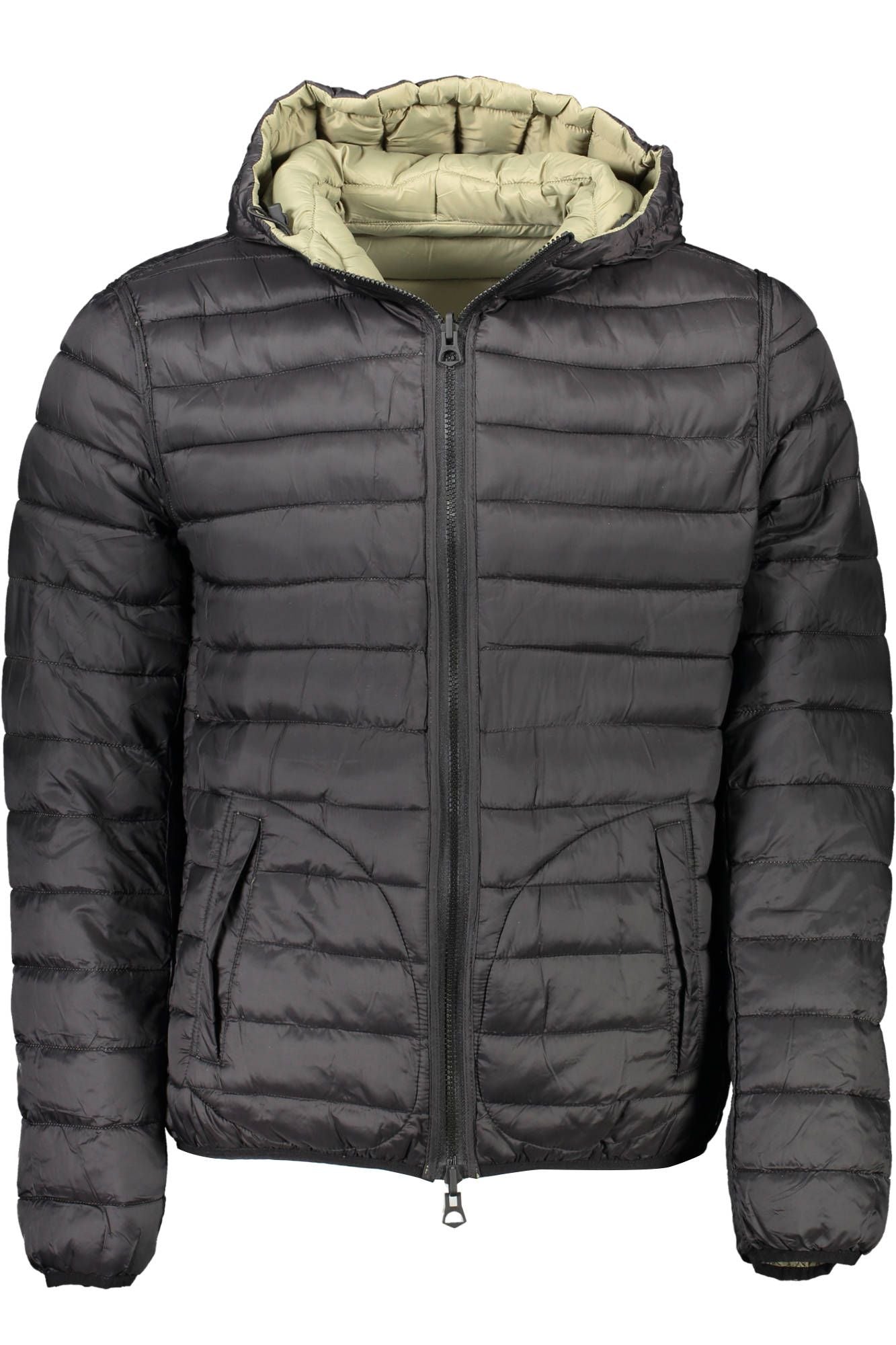 Green Nylon Men Jacket