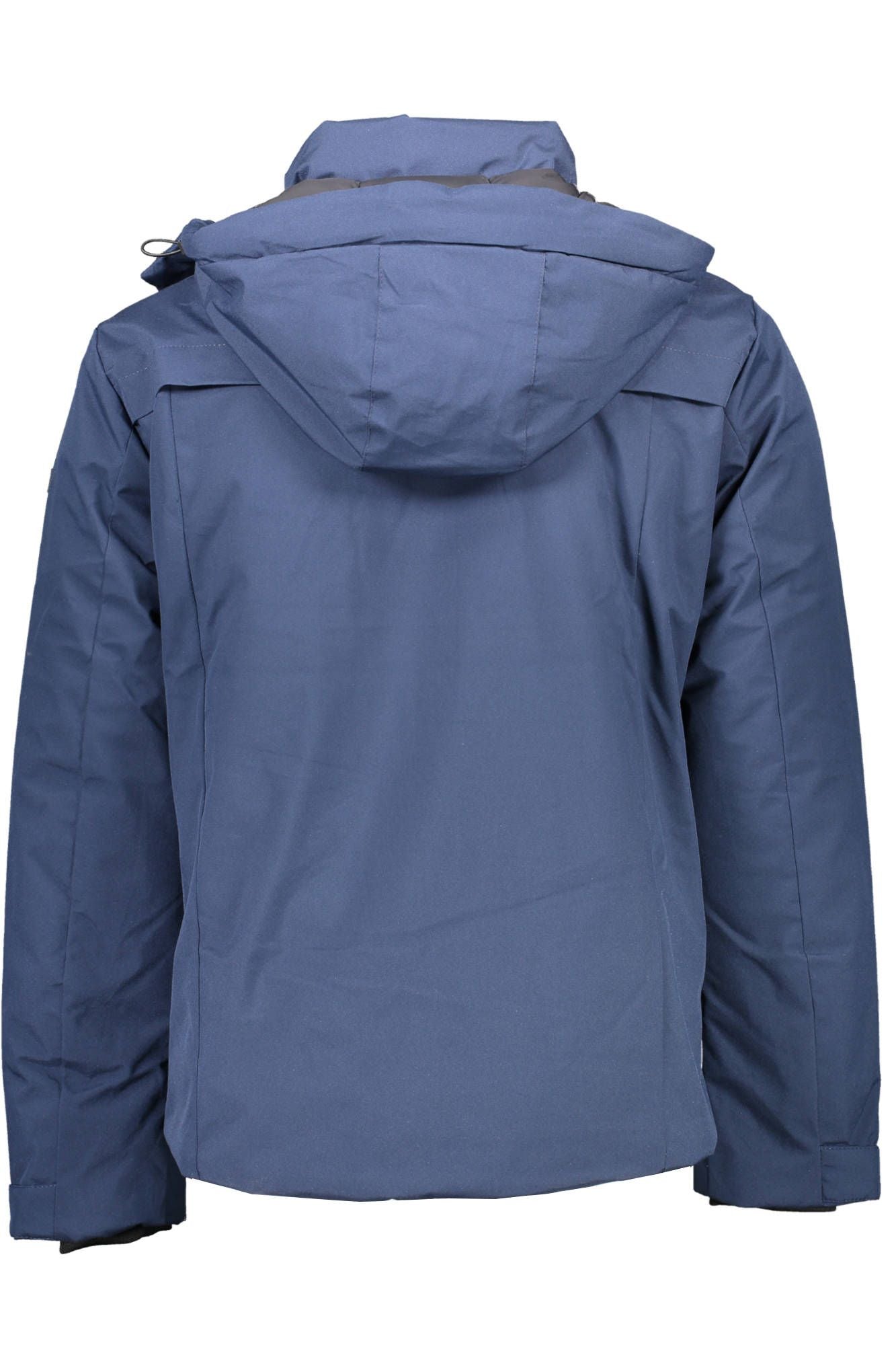 Blue Polyester Men Jacket