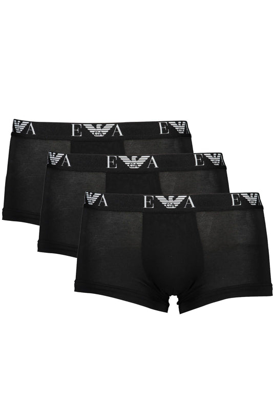 Black Cotton Men Trunk