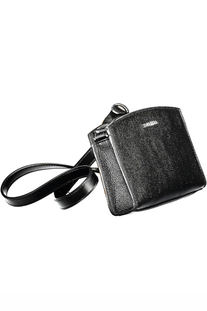 Black Polyethylene Women Handbag