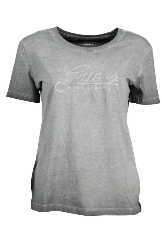 Black Cotton Women T-Shirt