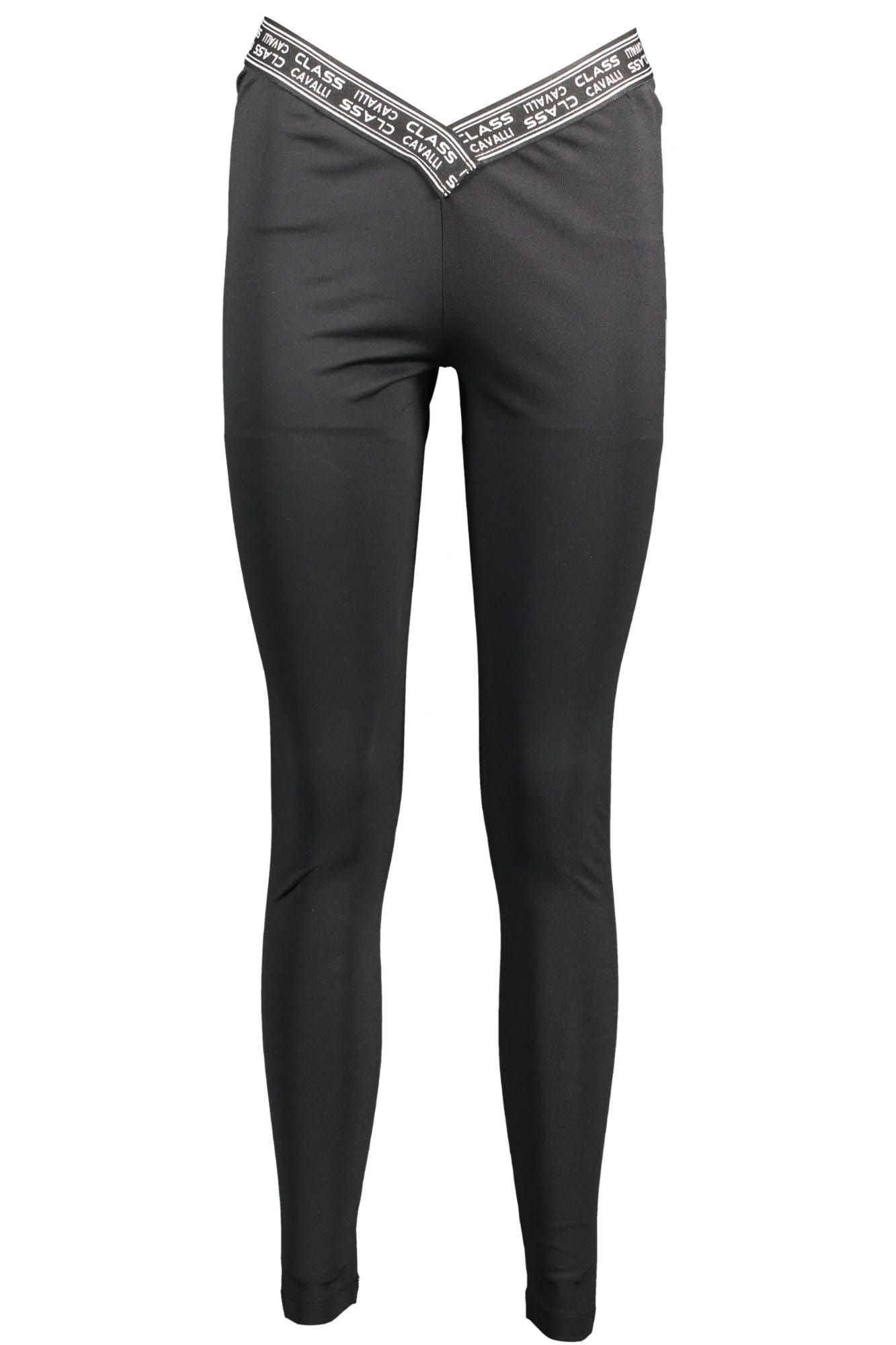 Black Polyester Women Legging