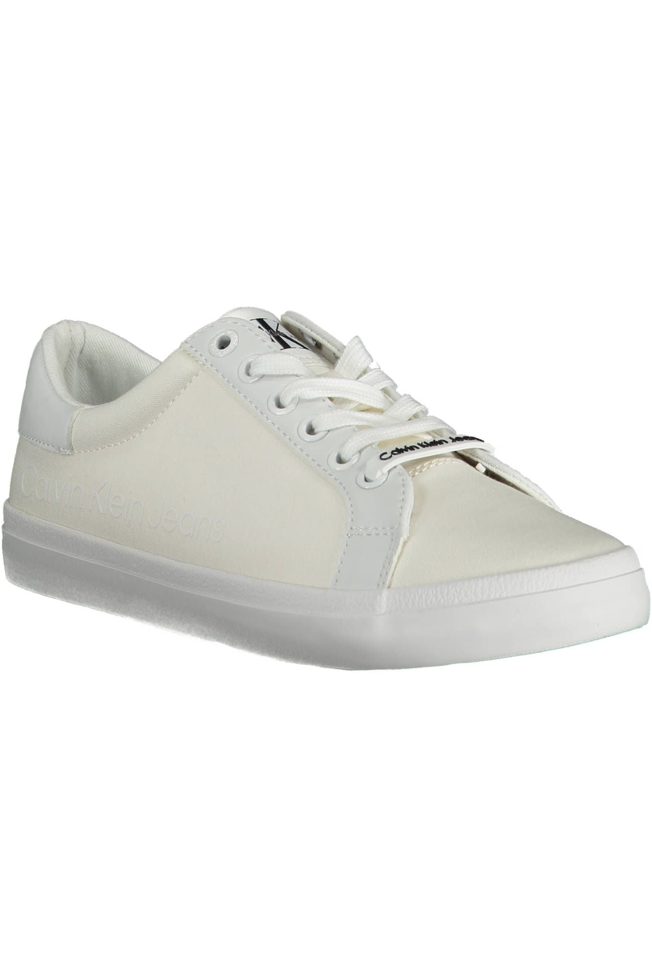 White Cotton Women Sneaker