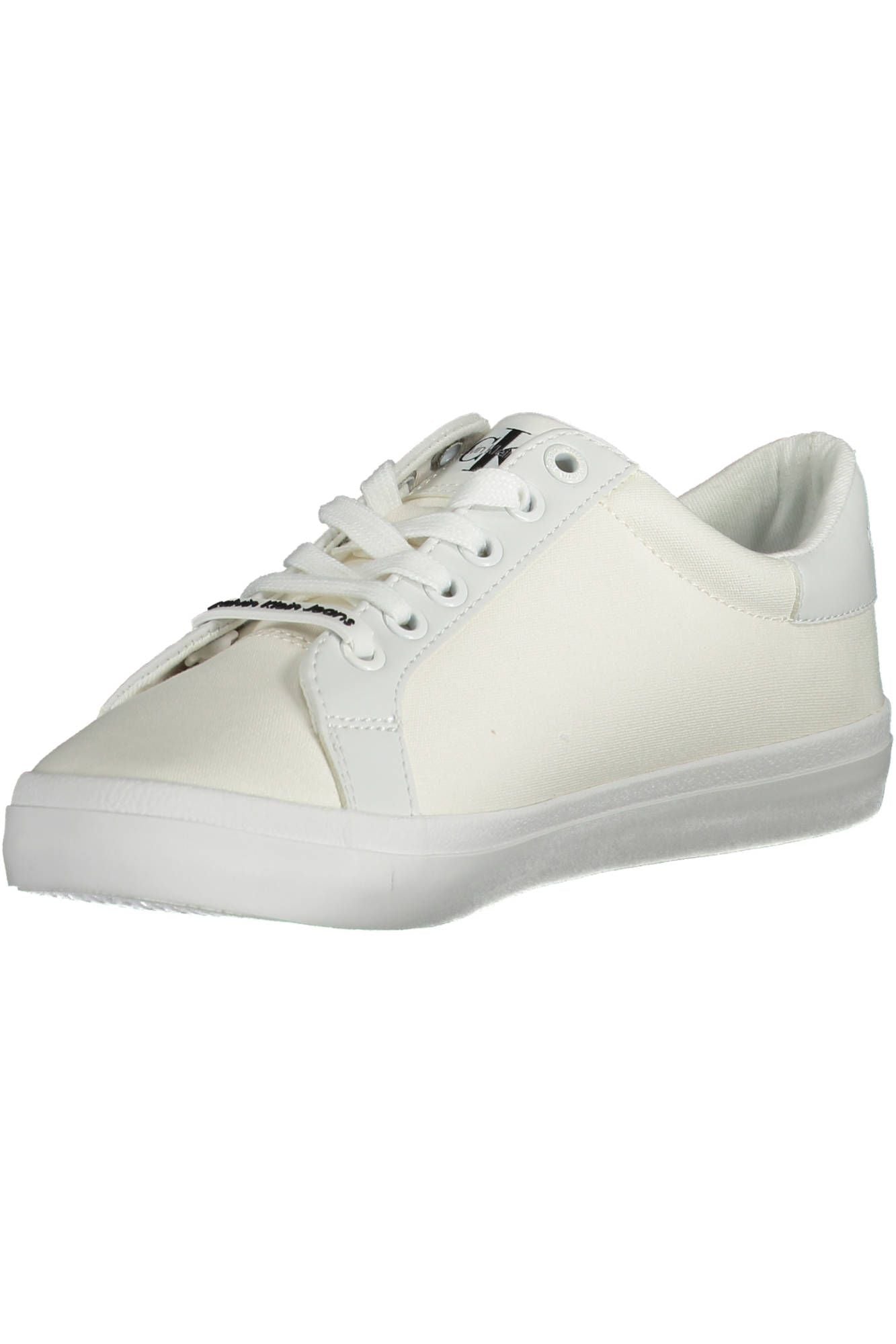 White Cotton Women Sneaker