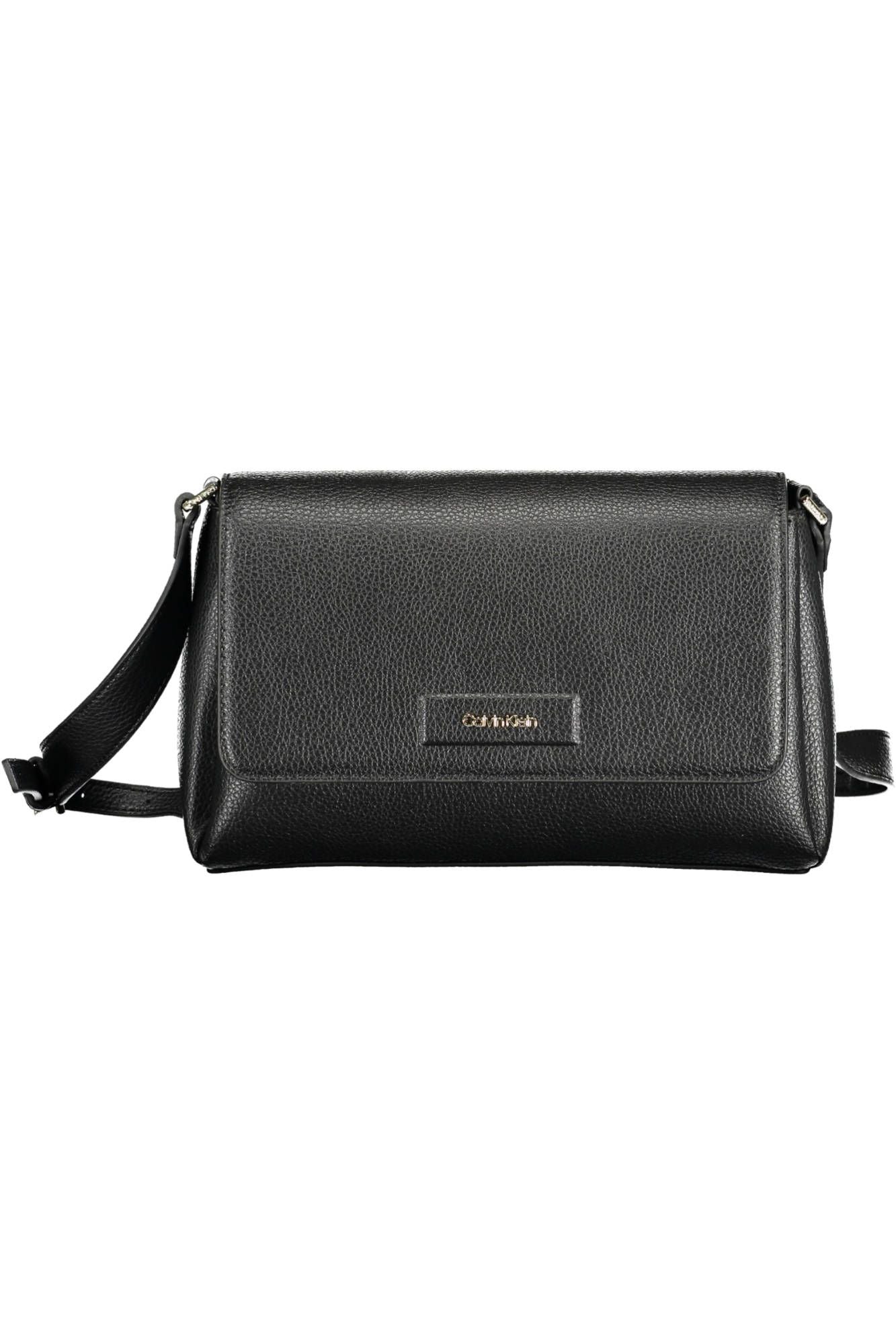 Elegant Black Shoulder Bag with Logo Detail