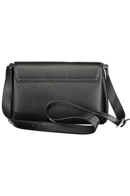 Elegant Black Shoulder Bag with Logo Detail