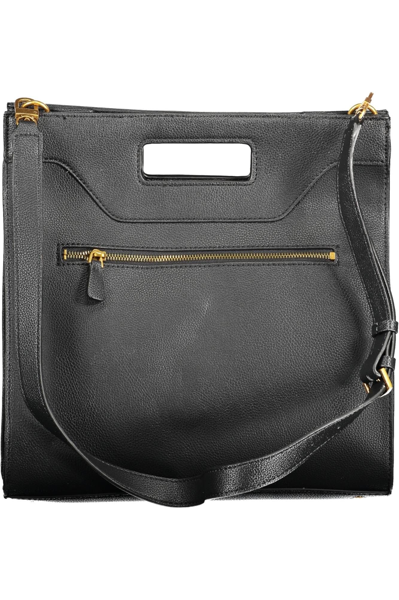 Black Polyethylene Women Handbag