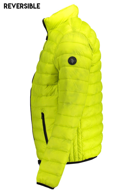 Yellow Nylon Mens Jacket