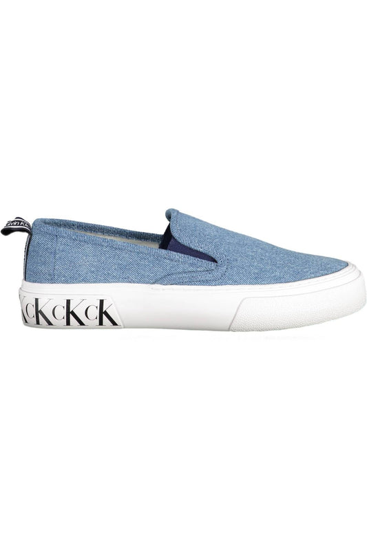 Light Blue Cotton Women Sneaker