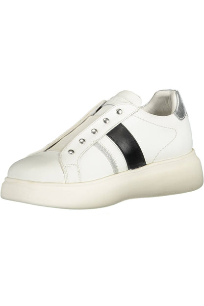 White Leather Women Sneaker