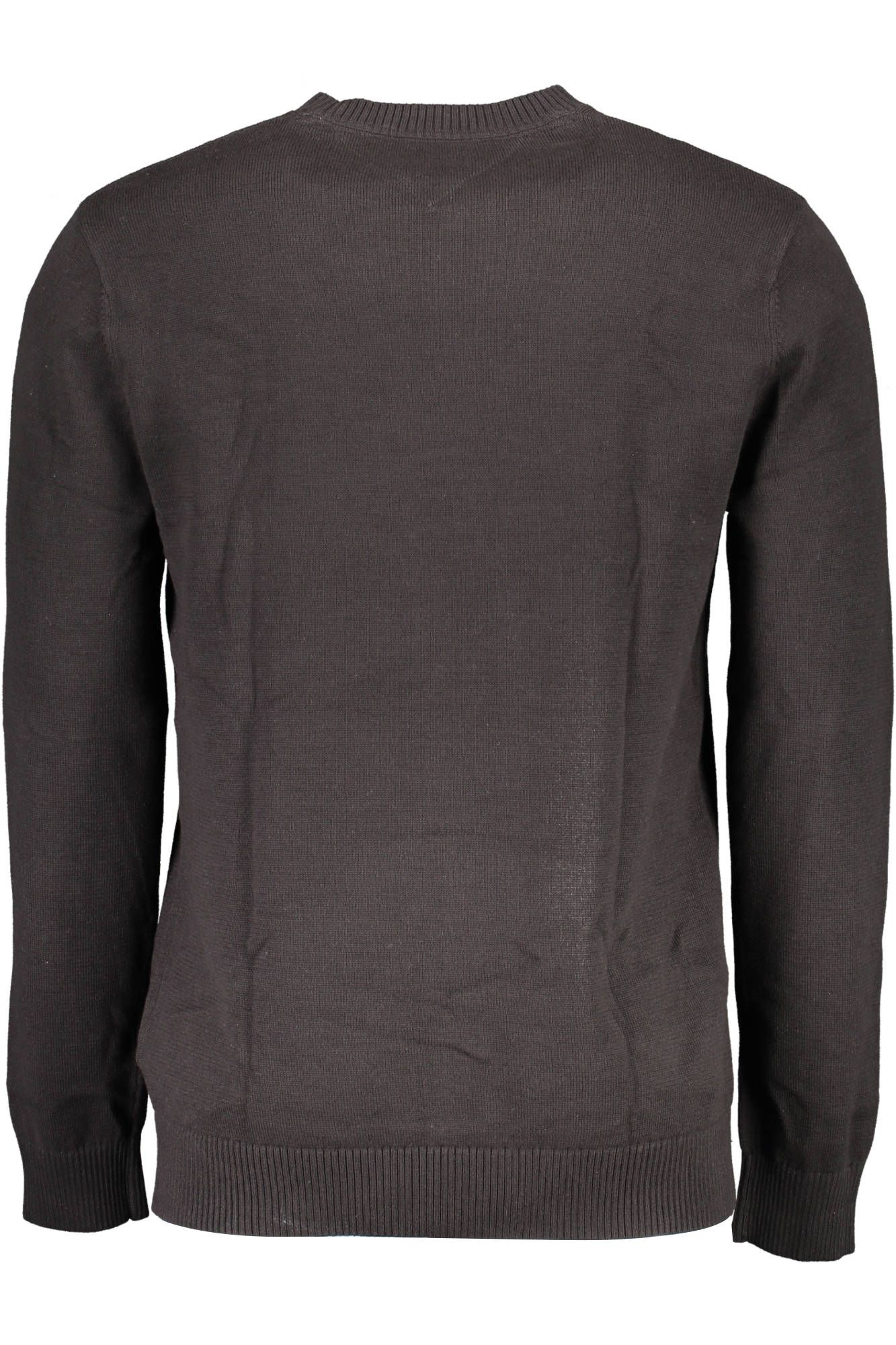 Black Cotton Men Sweater