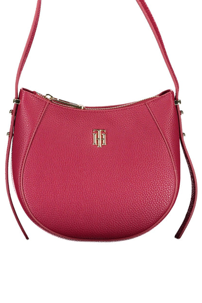 Red Polyethylene Women Handbag