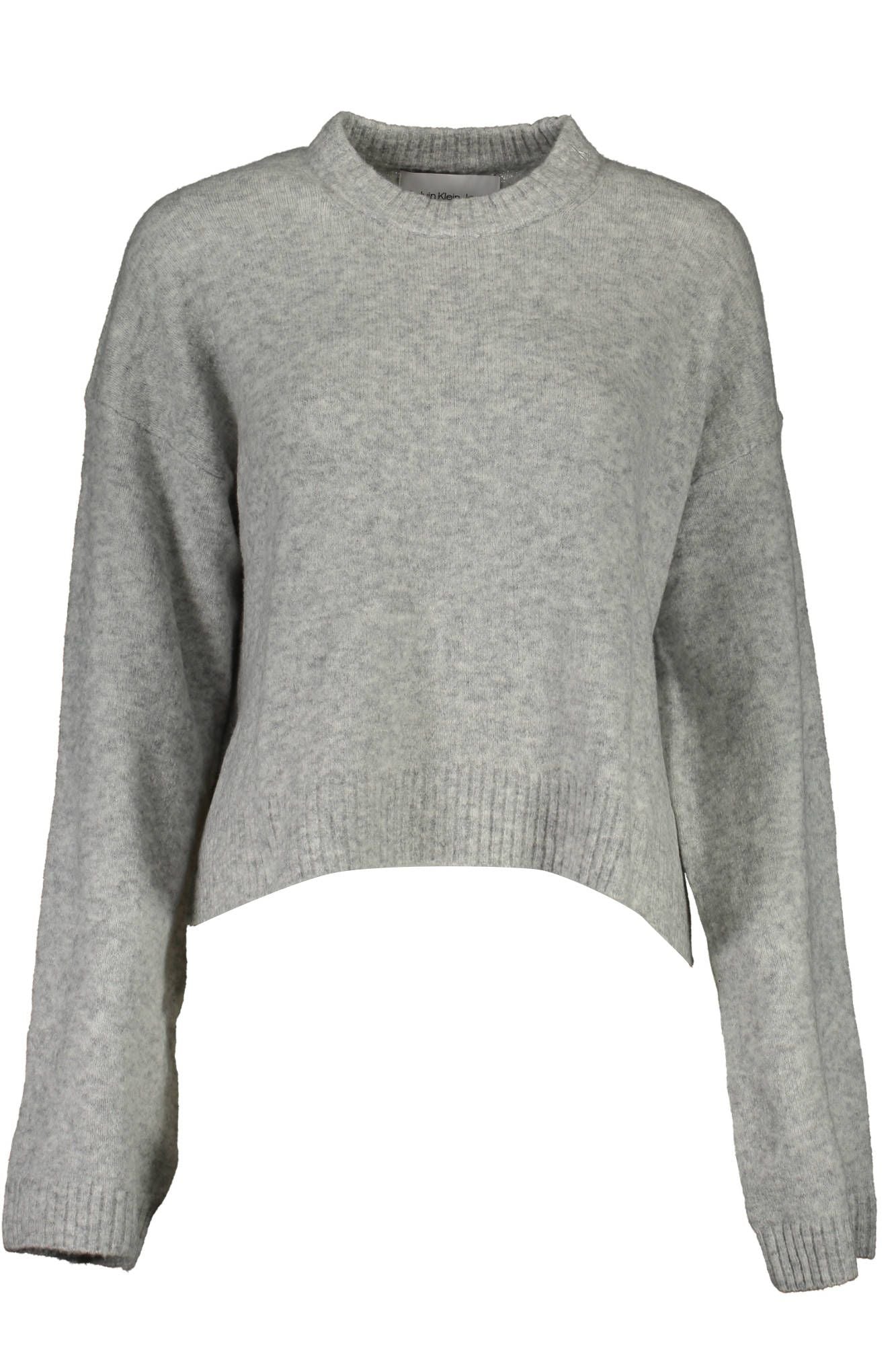 Gray Acrylic Women Sweater