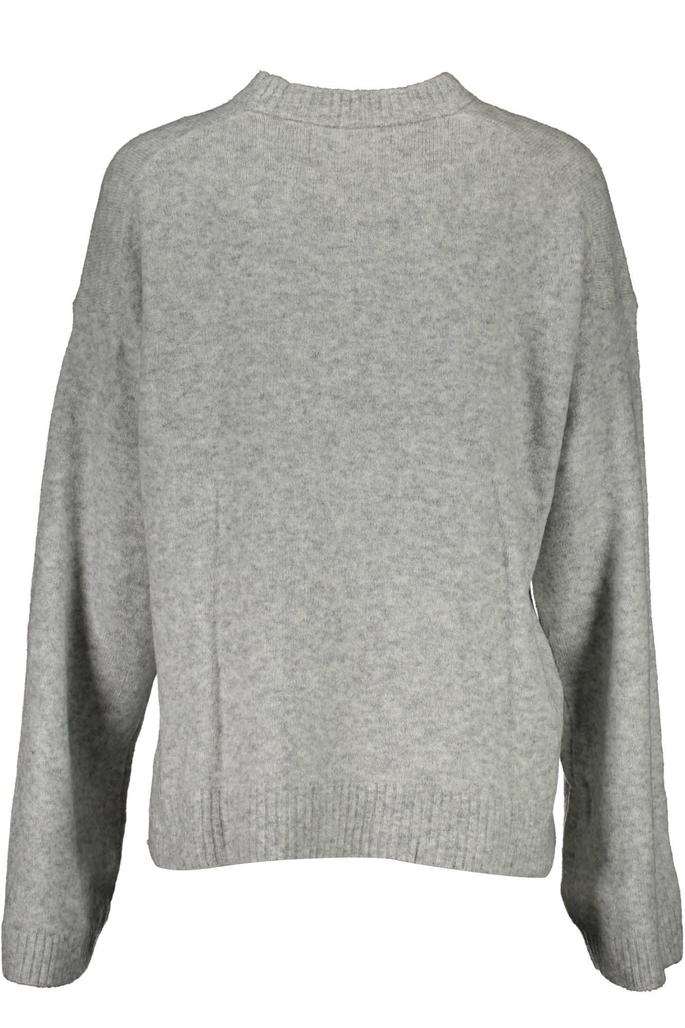 Gray Acrylic Women Sweater