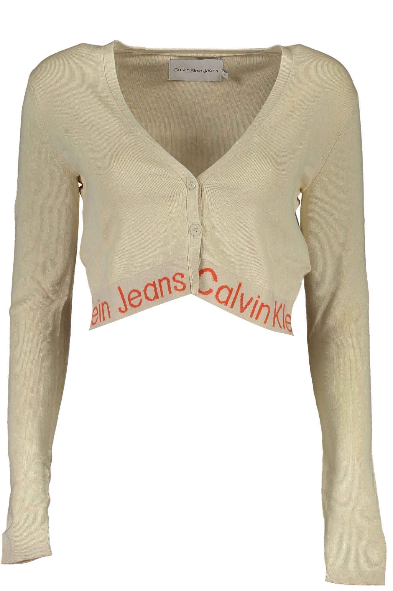 Beige Lyocell Women Sweater