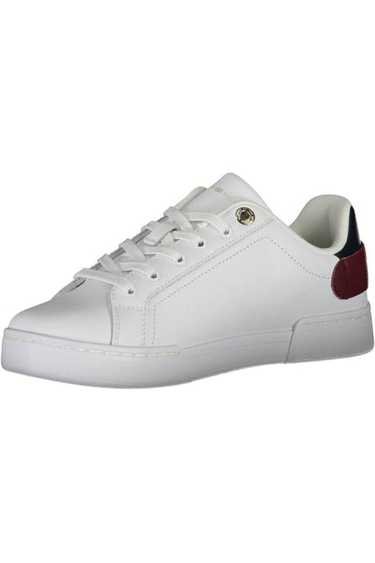 White Polyethylene Women Sneaker