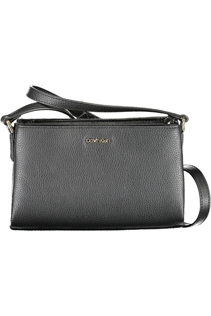 Black Polyester Women Handbag