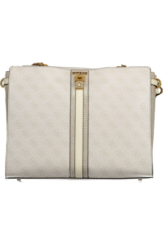 White Polyethylene Women Handbag