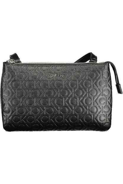 Black Polyester Women Handbag