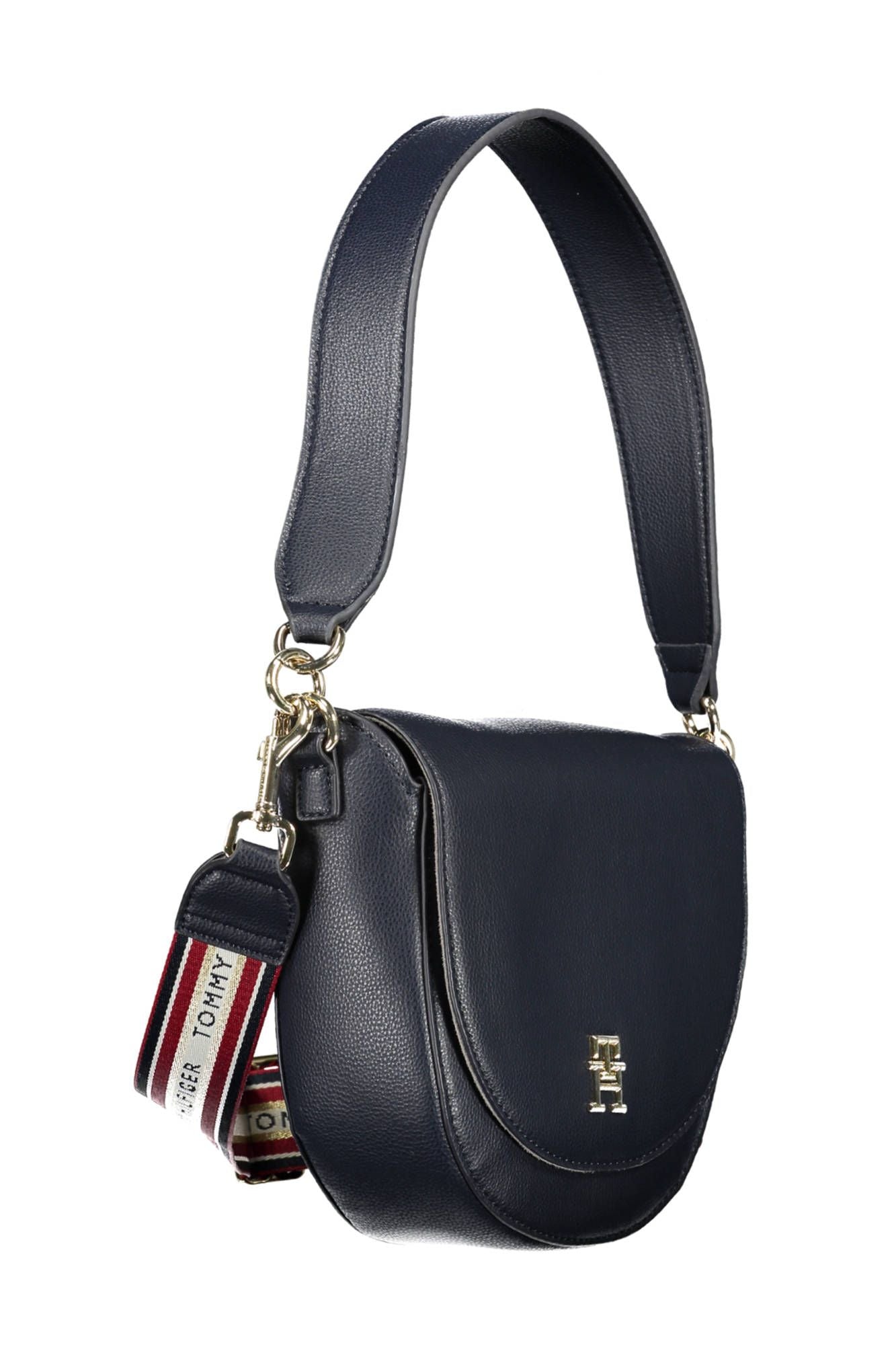 Blue Polyester Women Handbag