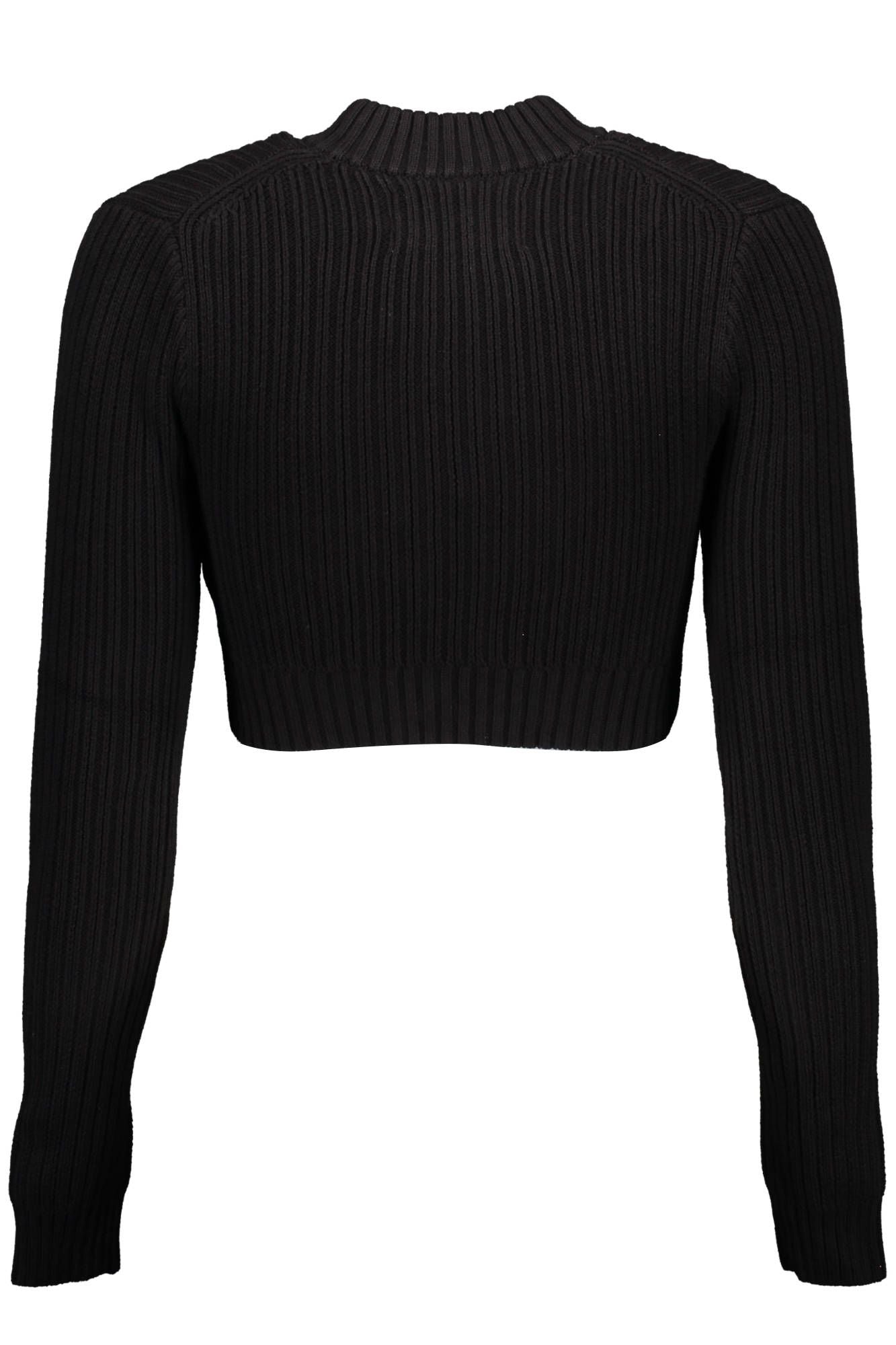 Black Cotton Women Sweater