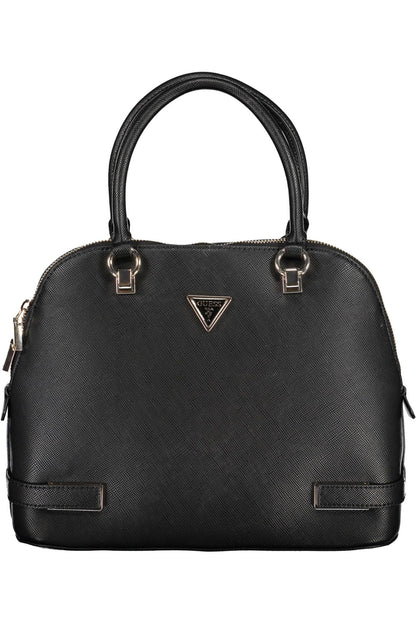 Black Polyethylene Women Handbag