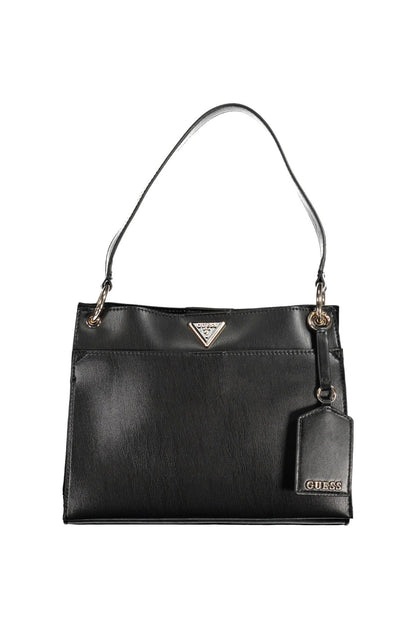 Black Polyethylene Women Handbag