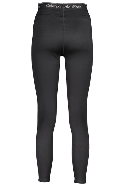 Black Polyester Women Legging