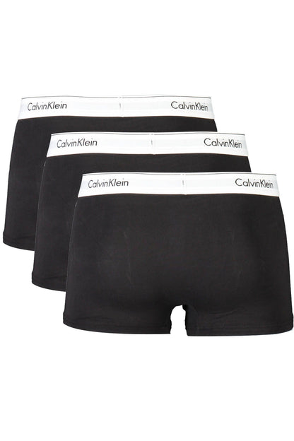 "Black Cotton Men Boxer Pack"