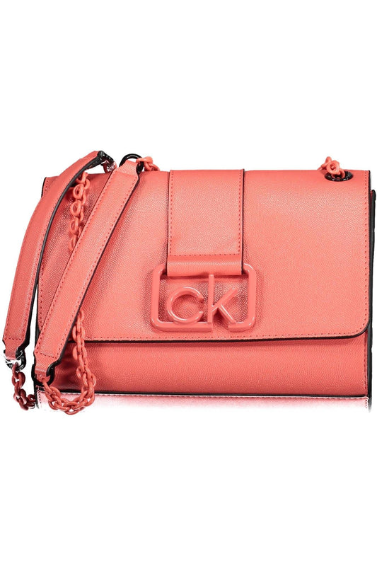 Pink Polyethylene Women Handbag