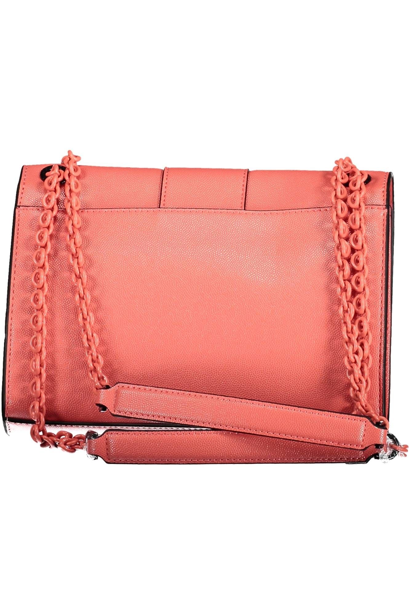 Pink Polyethylene Women Handbag