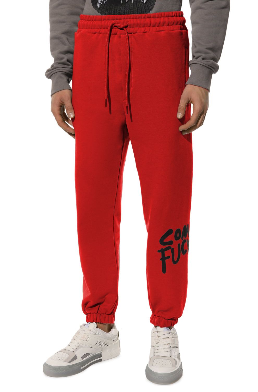 Pink Cotton Men Sweatpant