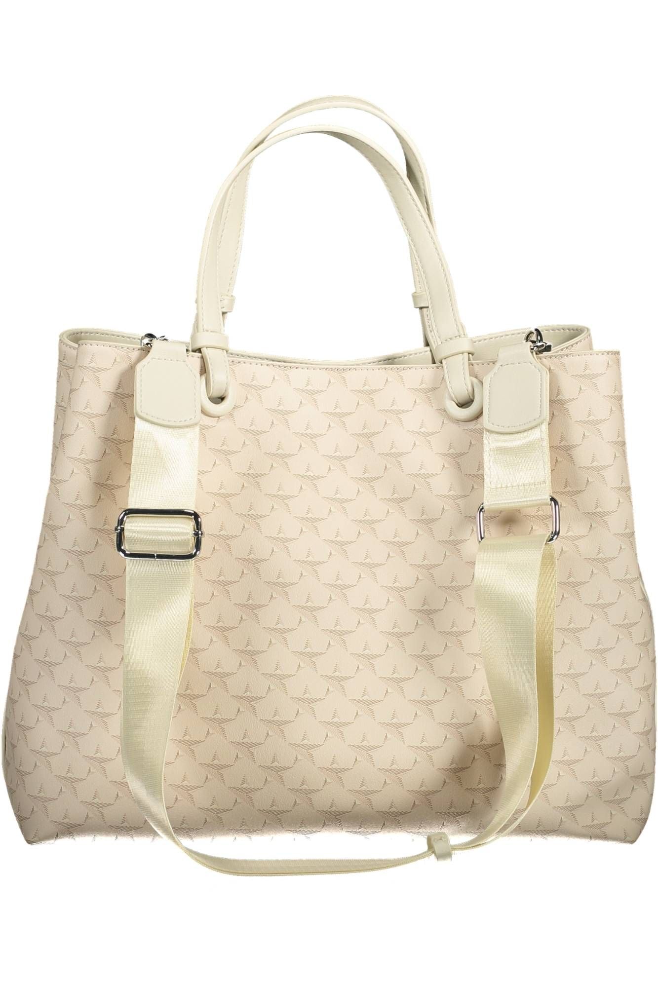 Beige PVC Women Handbag