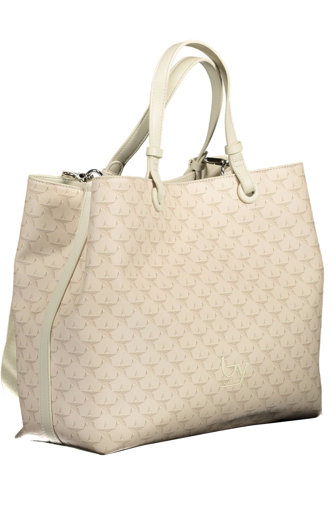 Beige PVC Women Handbag