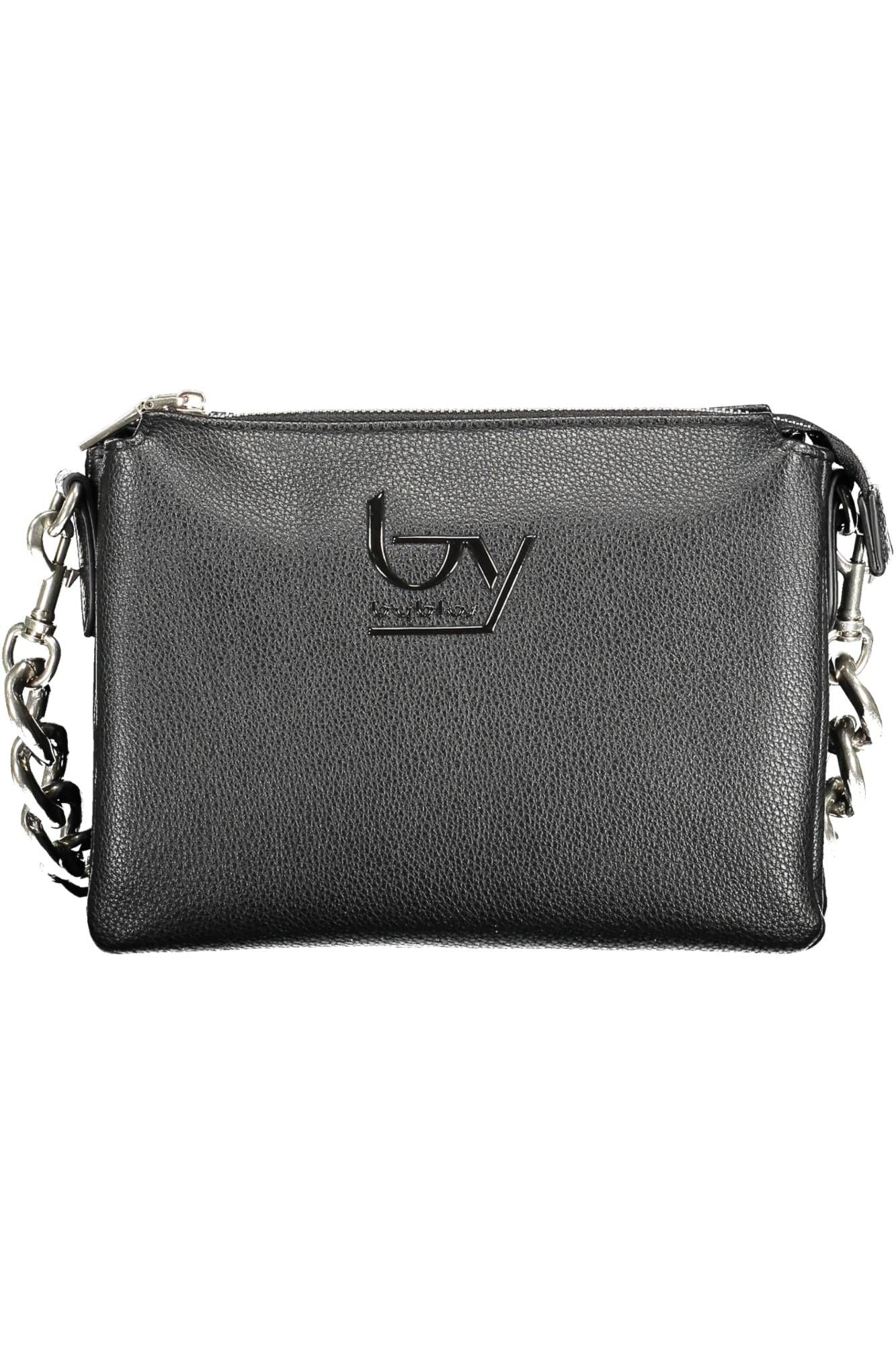 Black Polyethylene Women Handbag