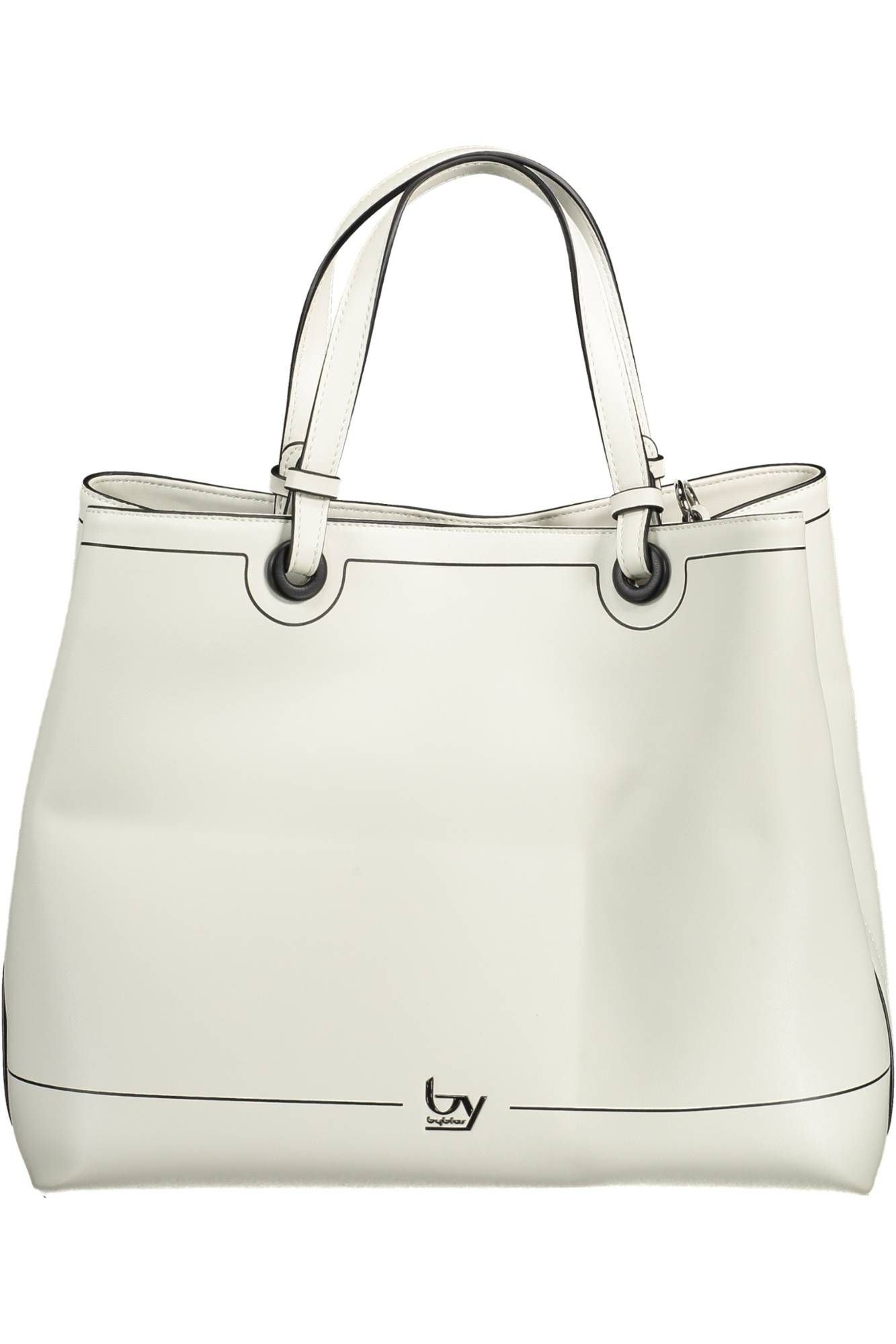 White Polyethylene Women Handbag