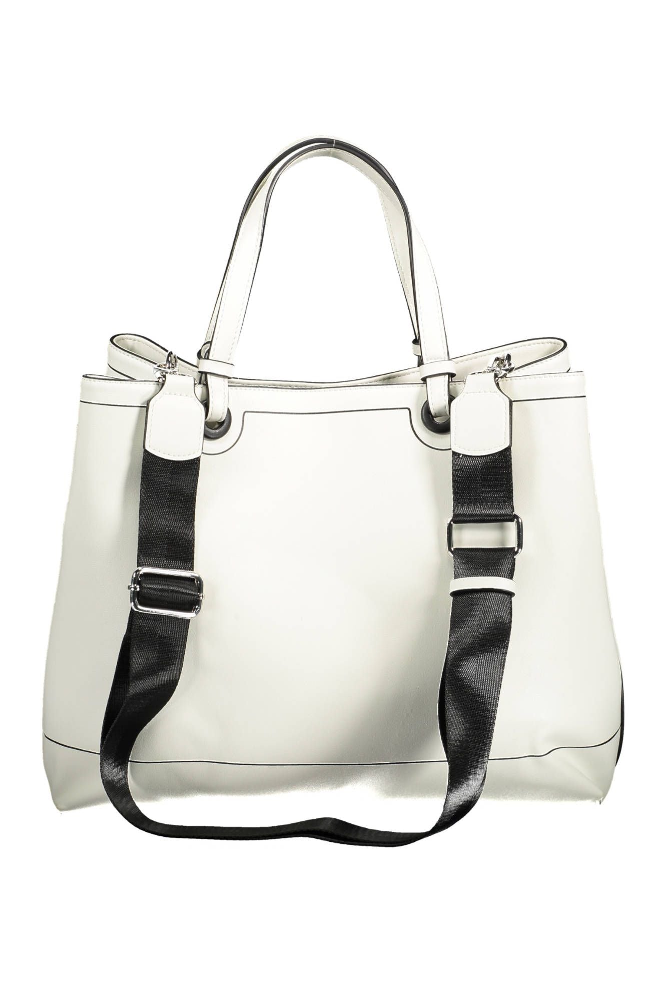 White Polyethylene Women Handbag