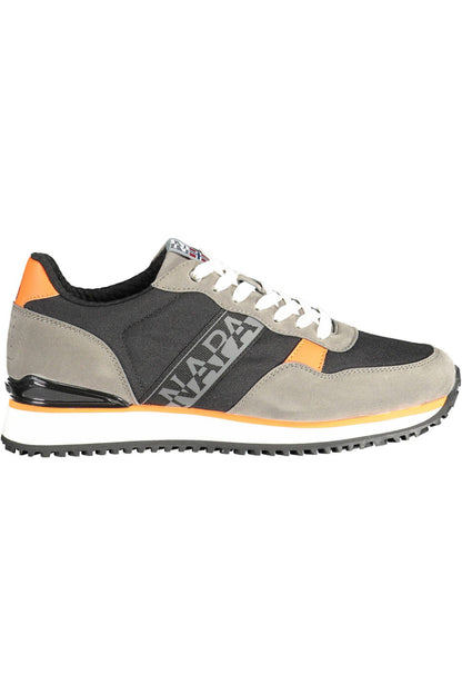 Gray Polyester Men Sneaker