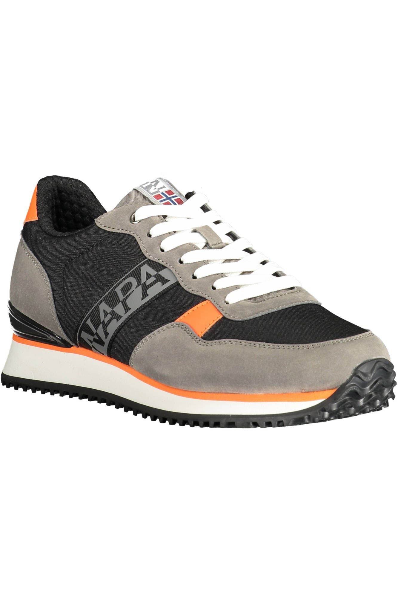 Gray Polyester Men Sneaker