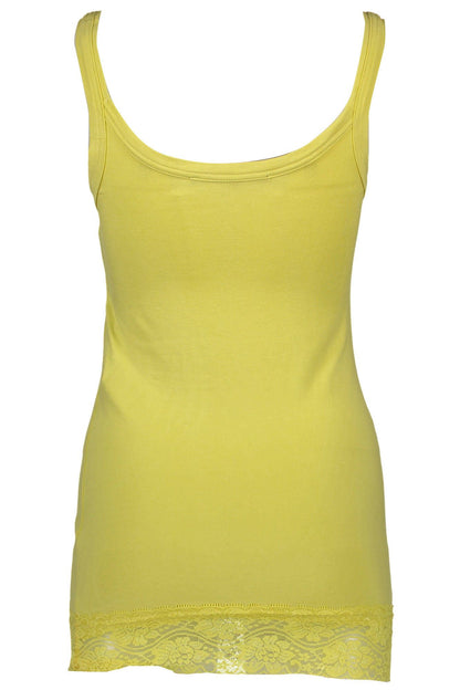 Yellow Cotton Women Top