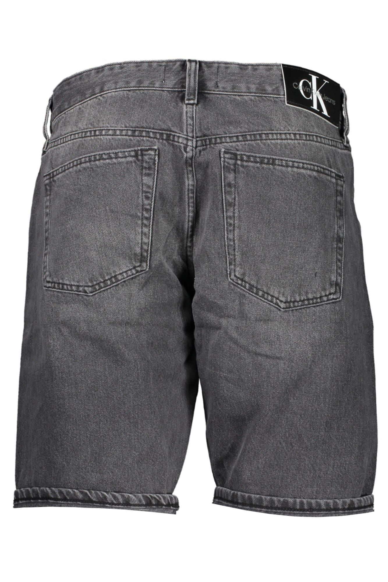 Black Cotton Men Short