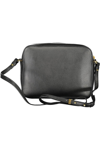 Elegant Black Leather Shoulder Bag