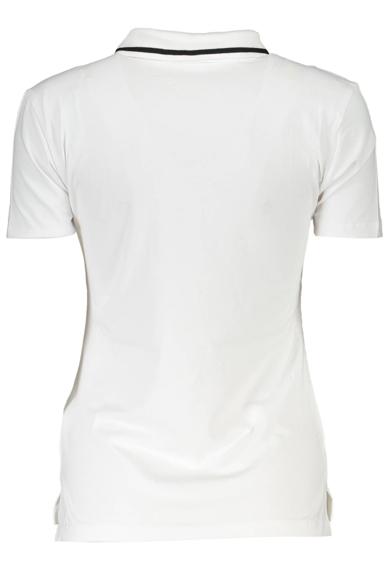 White Cotton Women Polo Shirt