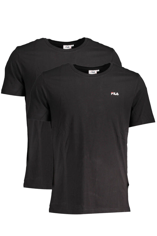 Black Cotton Men T-Shirt