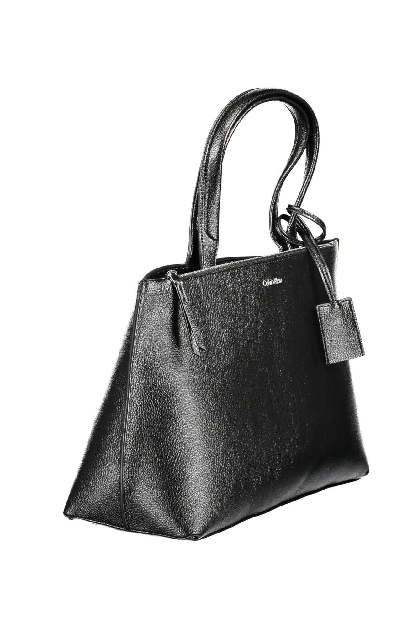 Black Polyester Women Handbag