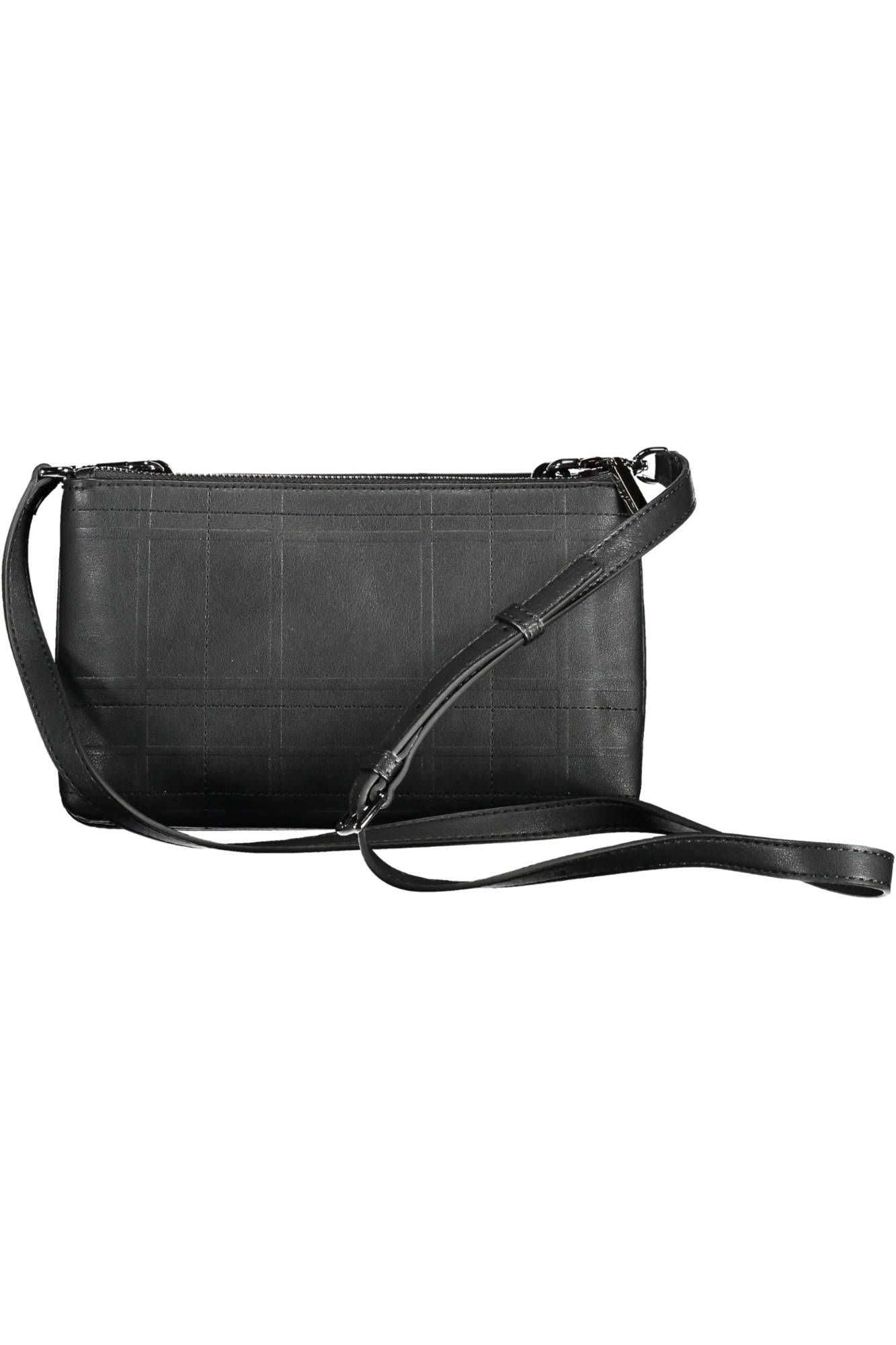 Black Polyester Women Handbag