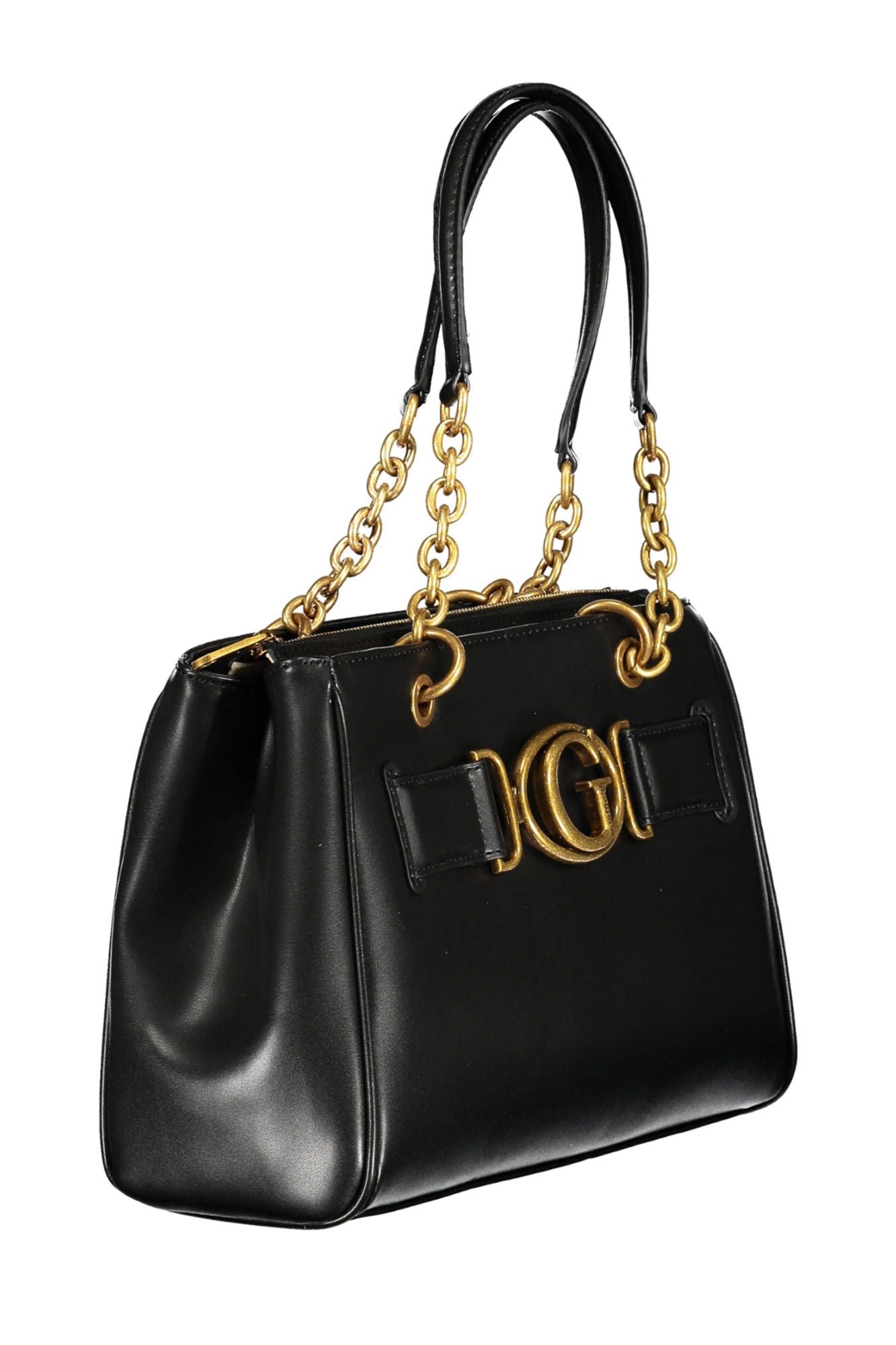 Black Polyethylene Women Handbag