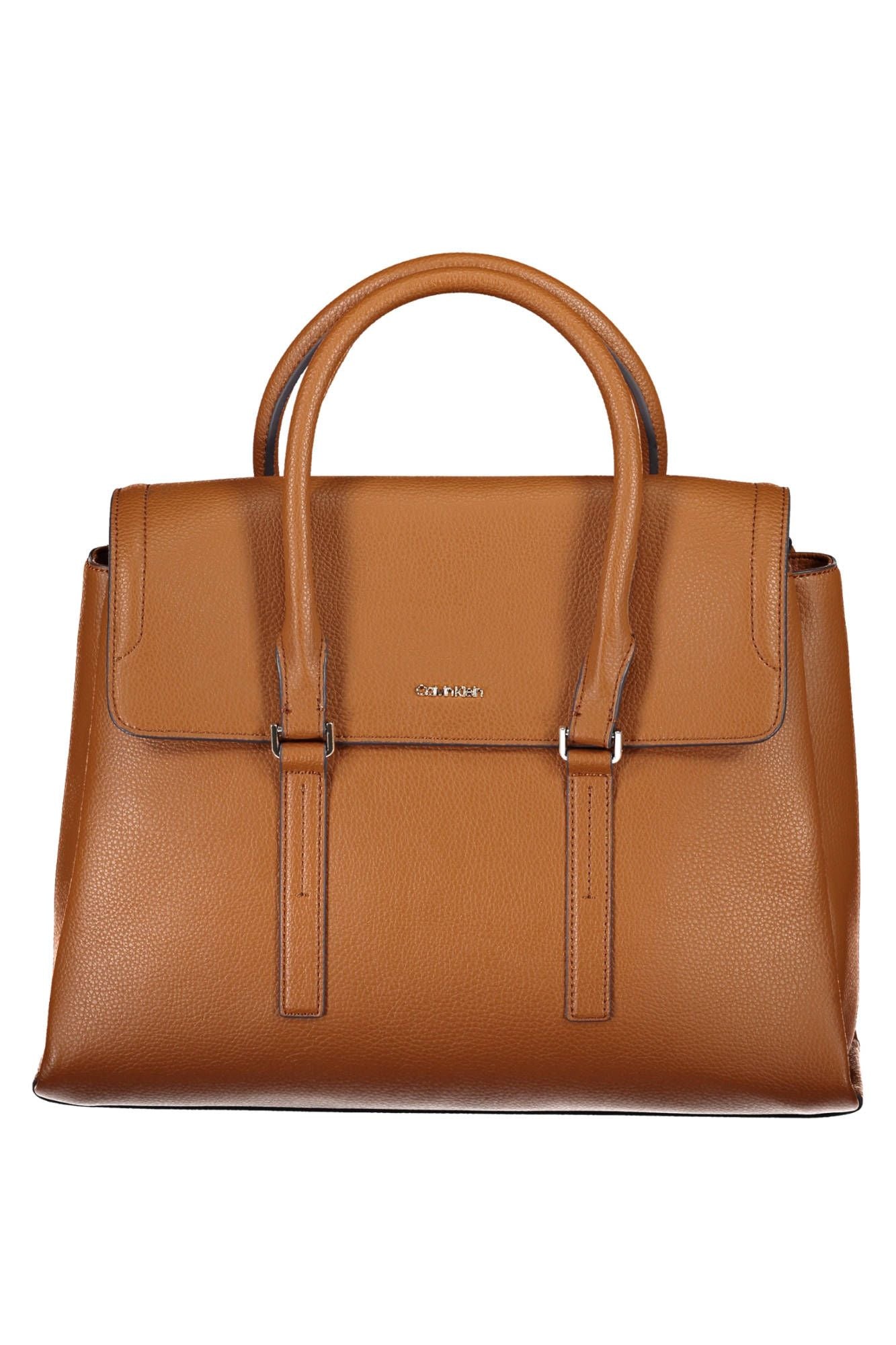 Brown Polyethylene Women Handbag